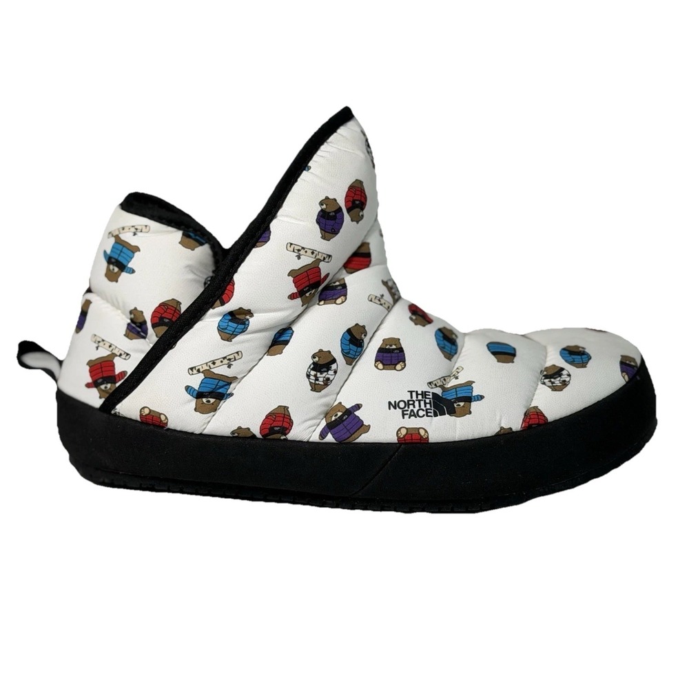 The North Face Nuptse Mules Bears Print Kids Size 4 No Box‎